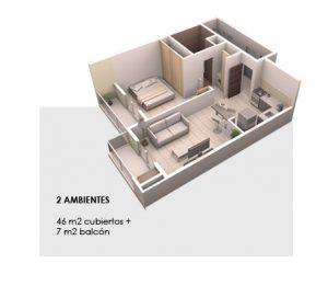 Galeria Belmonte - 2 AMB 46 M2