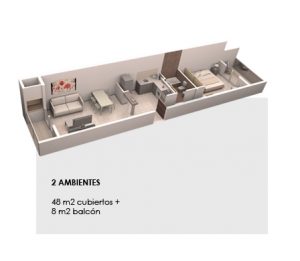 Galeria Belmonte - 2 AMB 48 M2