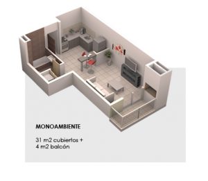 Galeria Belmonte - Monoambiente